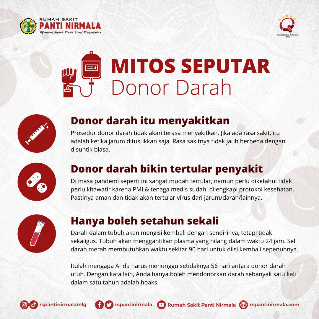 Mitos Seputar Donor Darah