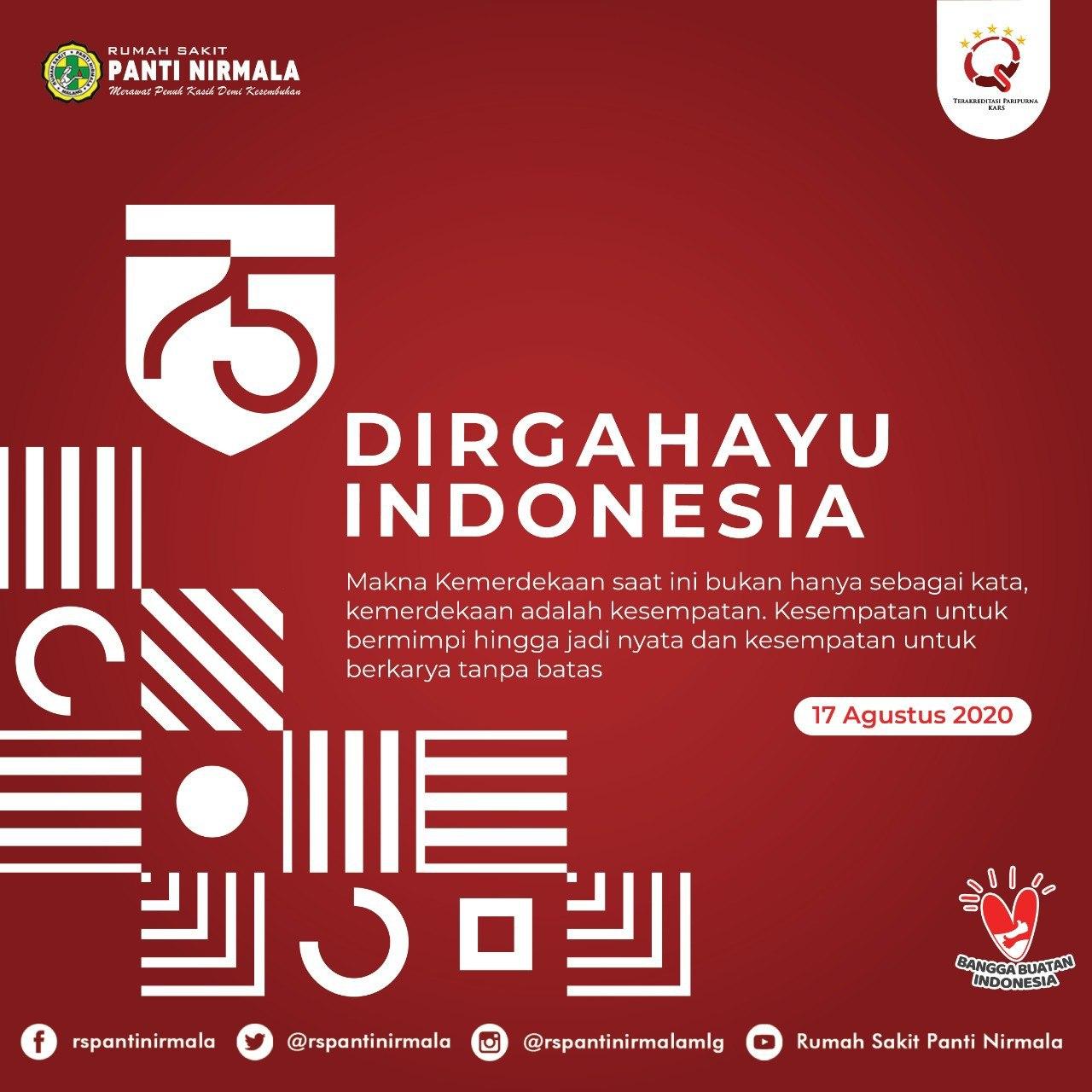 Dirgahayu Indonesia ke-75