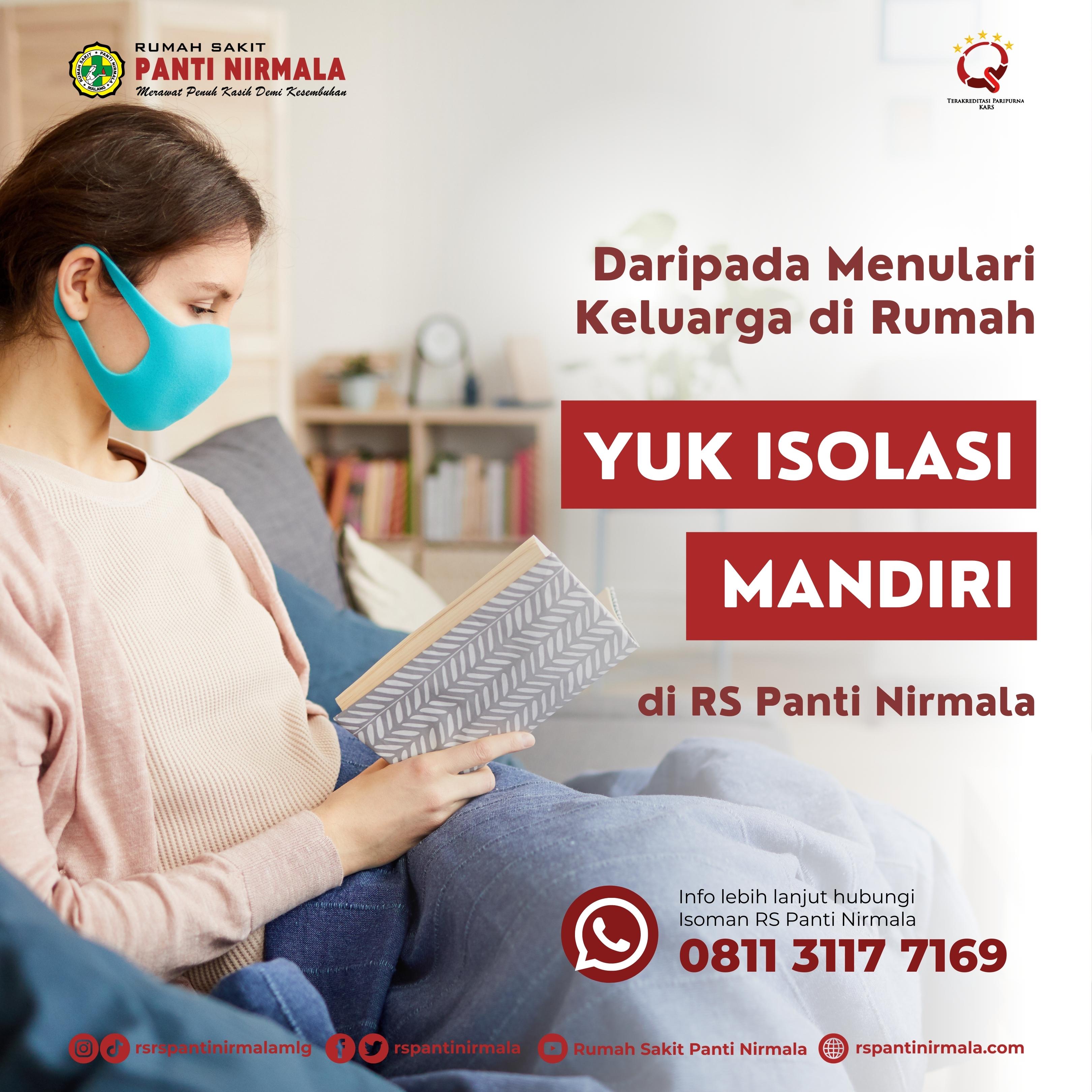 Fasilitas Isolasi Mandiri RS Panti Nirmala