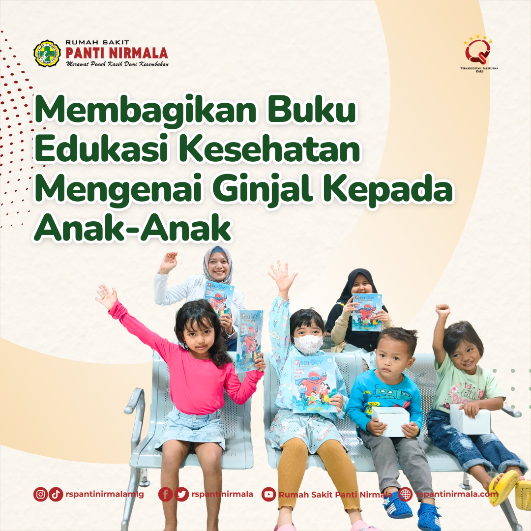 Membagikan Buku Edukasi Kesehatan Mengenai Ginjal Kepada Anak-Anak Oleh Dokter Spesialis Anak Nefrologi