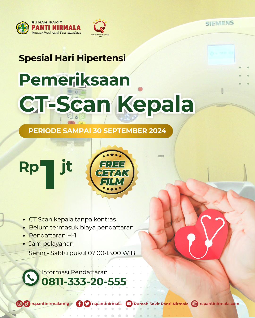 Spesial Promo CT-Scan Di Bulan Juli Ini Untuk Sobat Nirmala Sekalian!