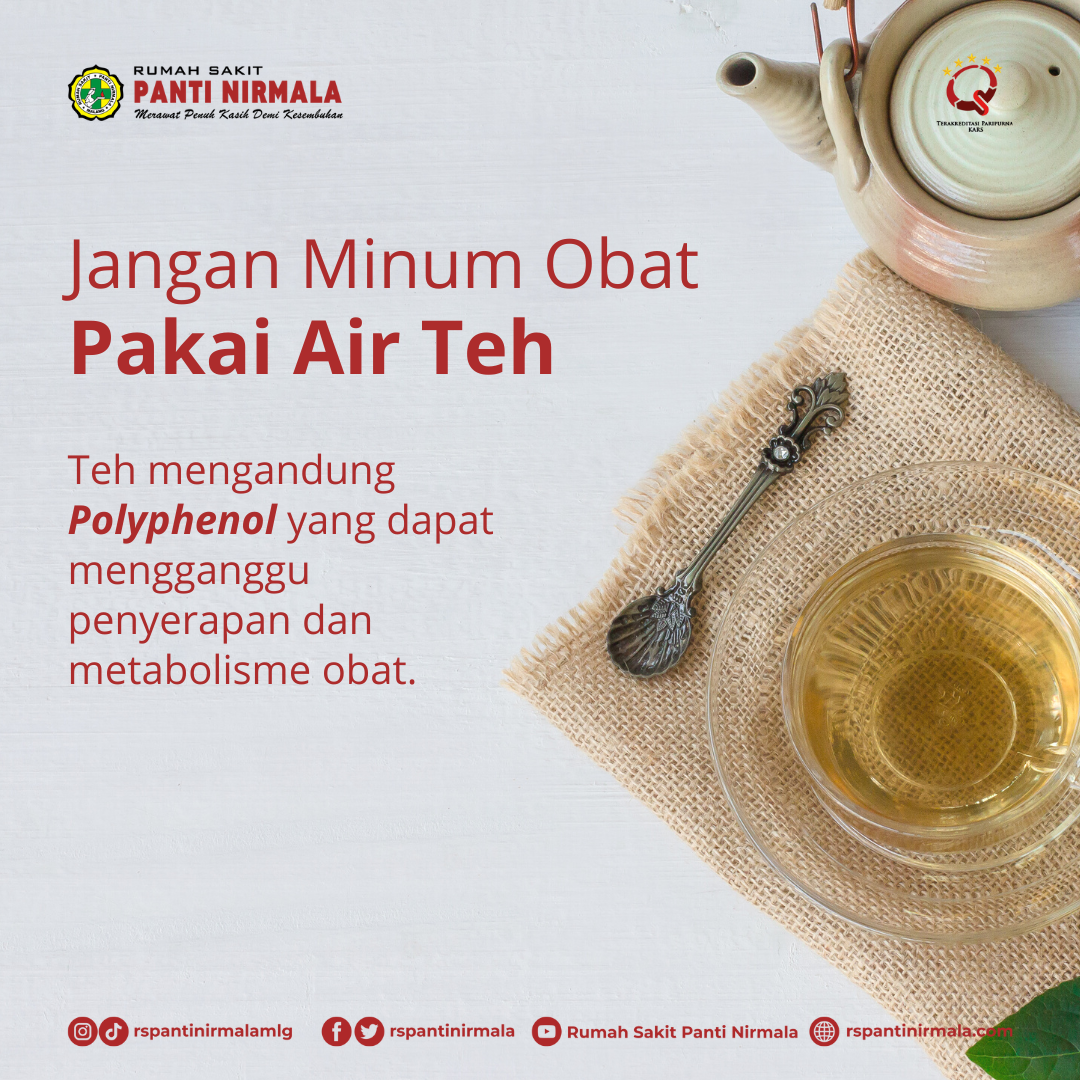 Minum obat pake air teh ternyata berbahaya bagi tubuh