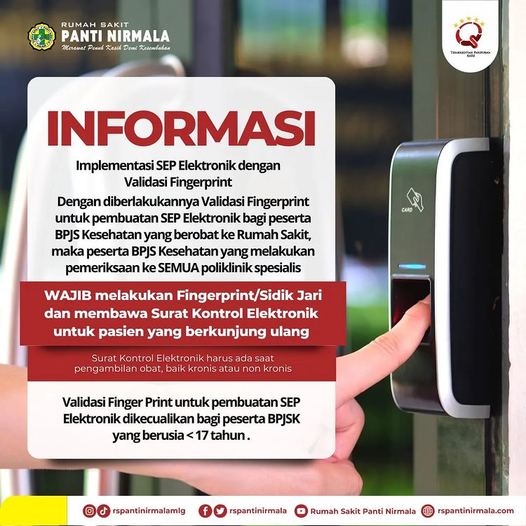 Implementasi SEP Elektronik dengan Validasi Fingerprint